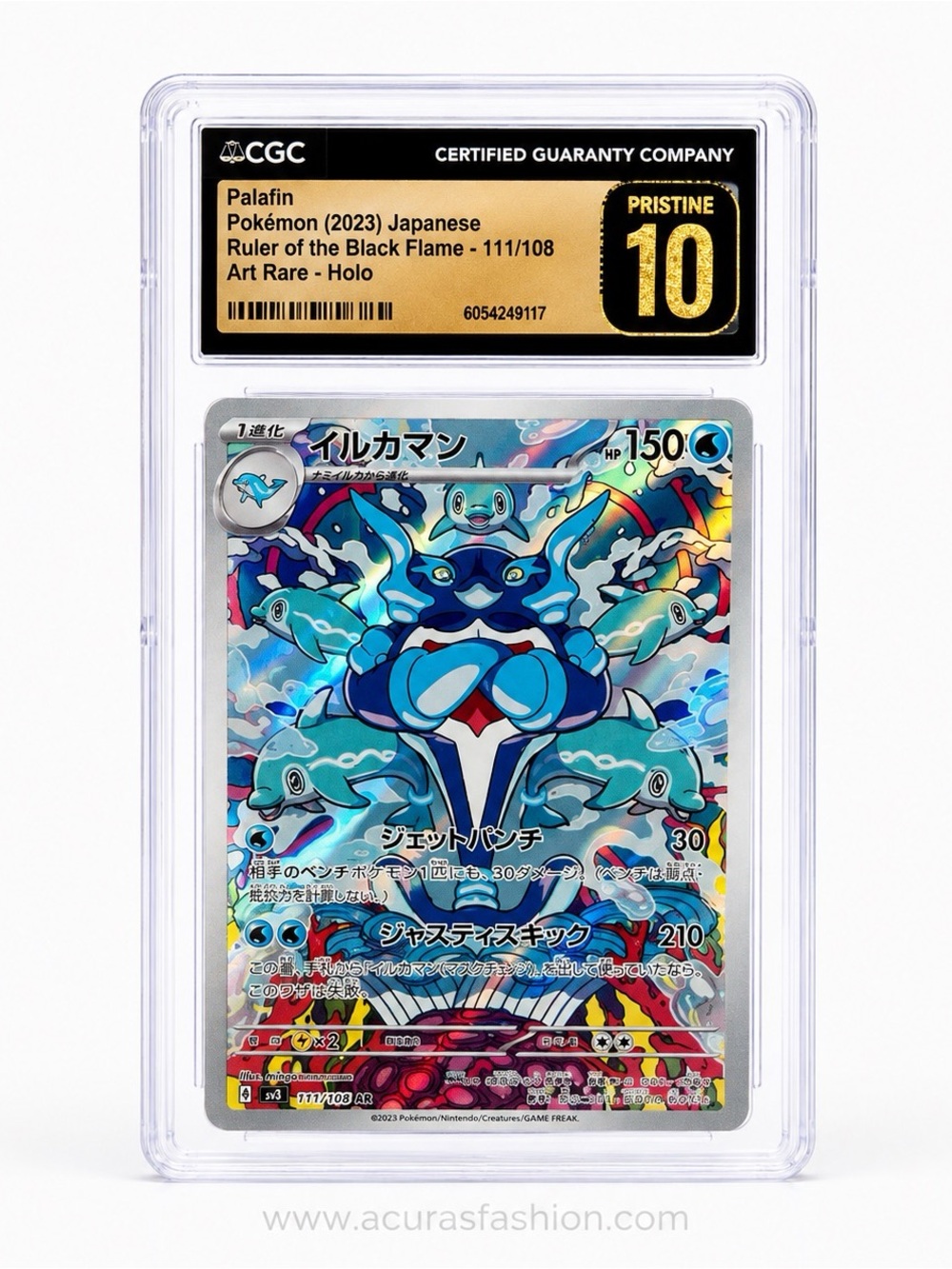 2023 POKEMON JPN RULER OF THE Black FLAME PALAFIN 111/108 PSA 10